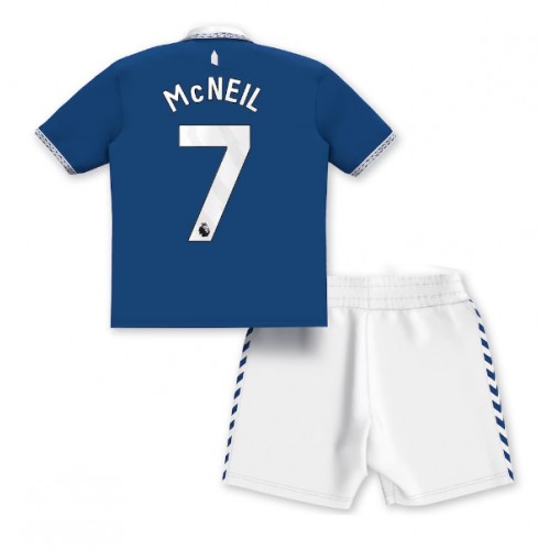 Everton Dwight McNeil #7 Domaci Dres za djecu 2023-24 Kratak Rukav (+ Kratke hlače)